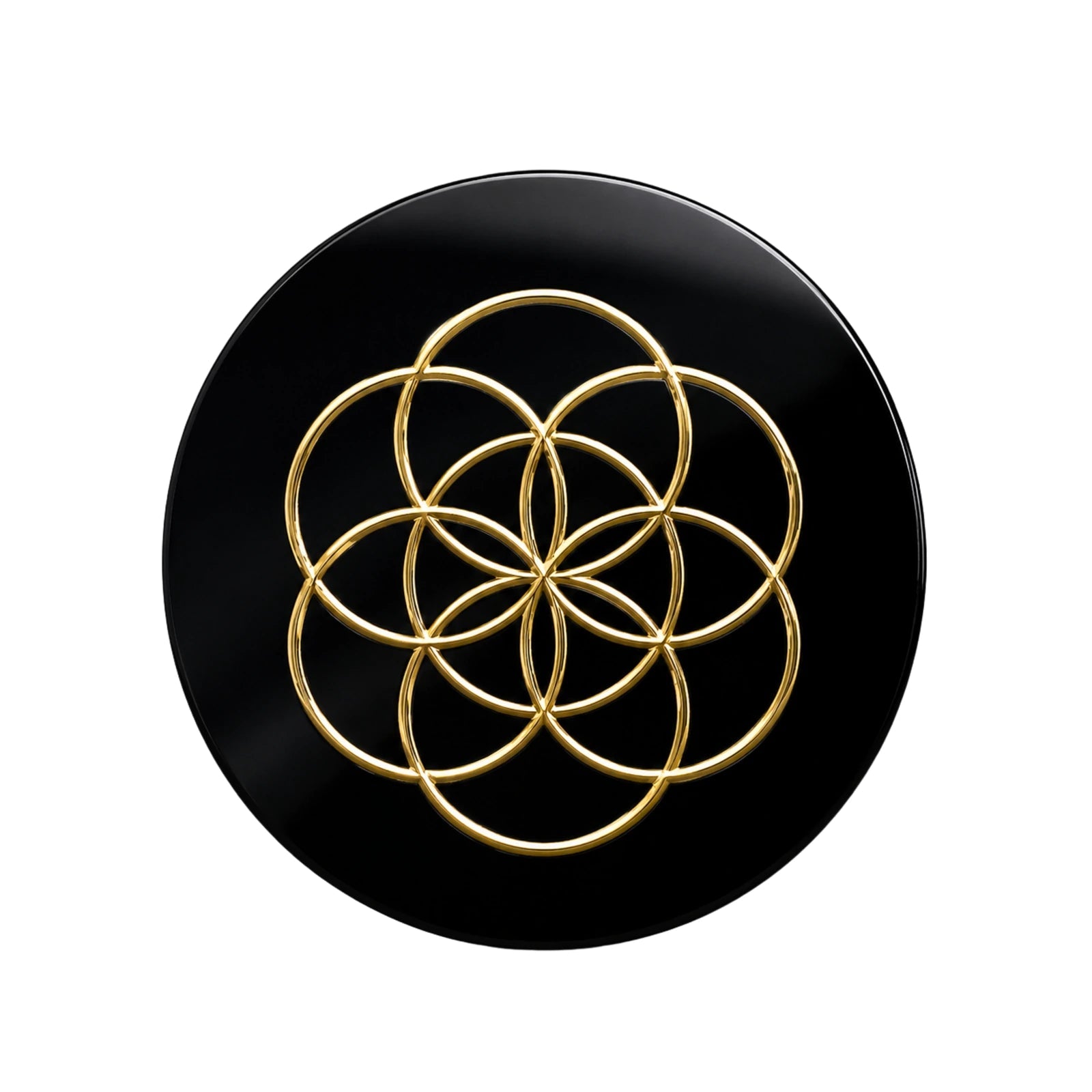 Black Onyx Seed of Life face
