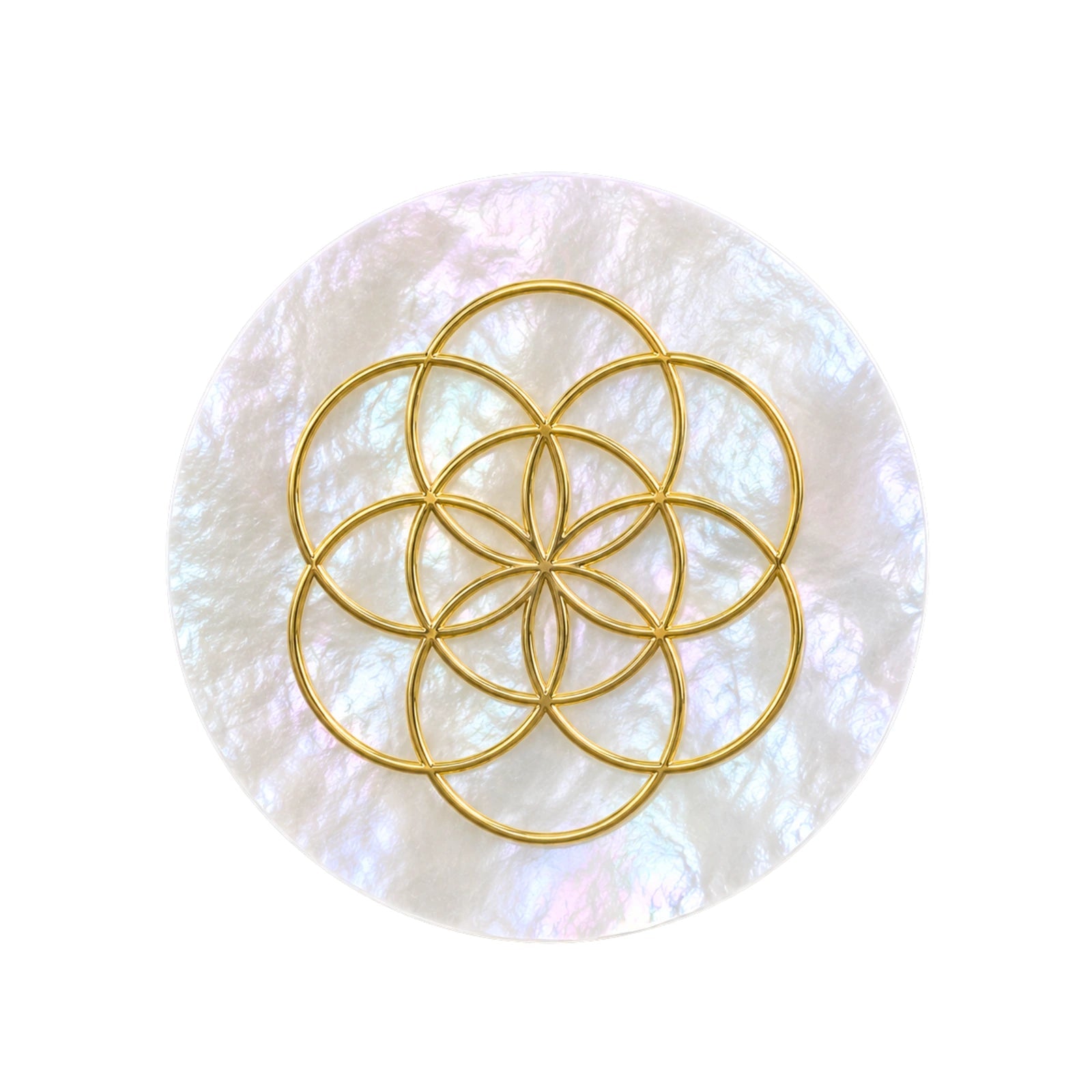 Mother of Pearl Seed of Life face